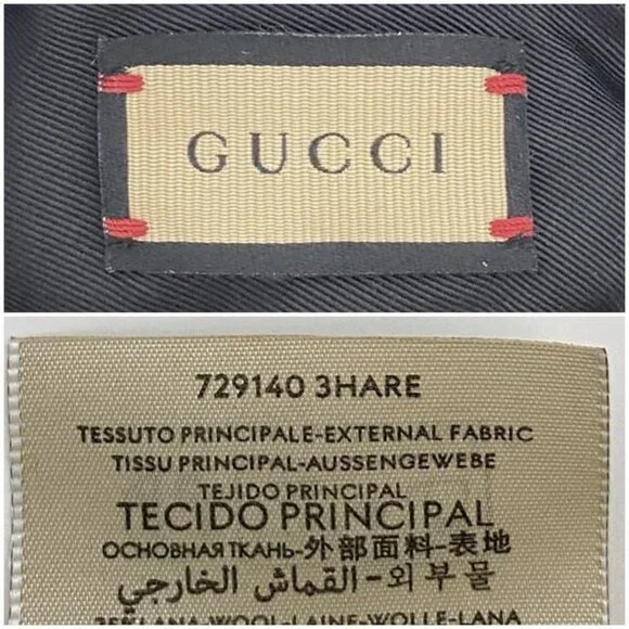 Gucci Beret Green Red Black GG Marmont - Picture 10 of 10